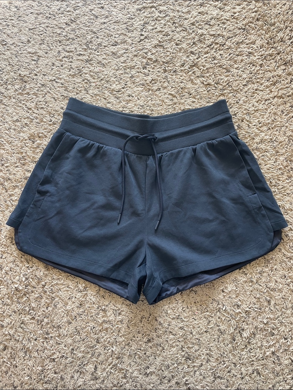Women's Navy Athletic Drawstring Shorts